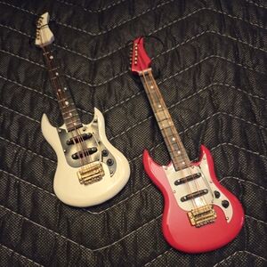 EUC Pair Of Restoration Hardwear Mini Guitar Ornaments